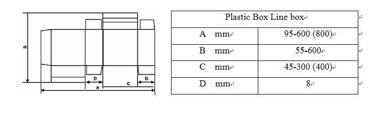 Automatic CL-800 Crash Lock Bottom plastic packaging machinery or Folder Gluer
