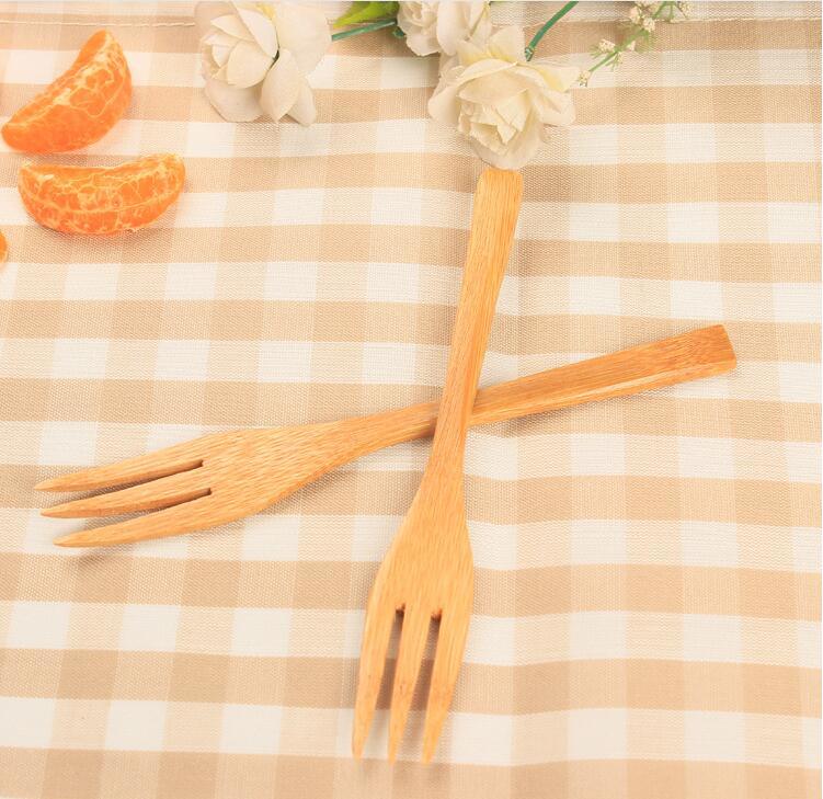 Eco-Friendly Flatware Bamboo Fork Fruit Fork Salad Fork Wooden Fork