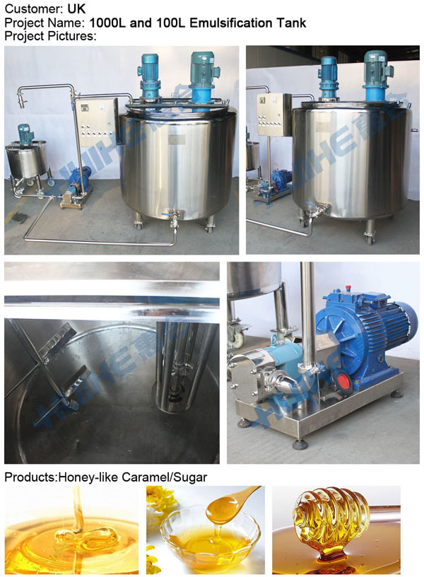 Three Layers Cold & Hot Mixing Cylinder for Ice Cream