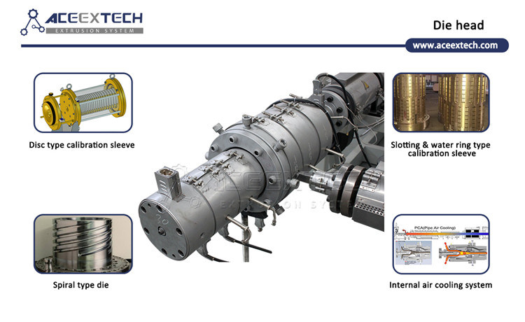 Single screw extruder HDPE/LDPE/PE Water&Gas&Drainage Pipe extrusion machine production line