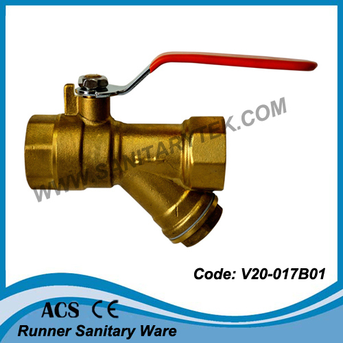 Brass Strainer Ball Valve (V20-017)