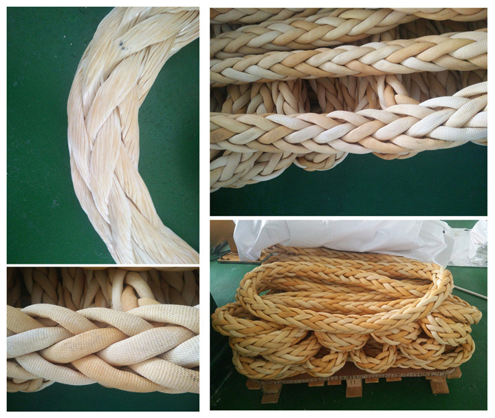 12 Strands UHMWPE Braide Rope Synthetic Winch Rope Mooring Rope