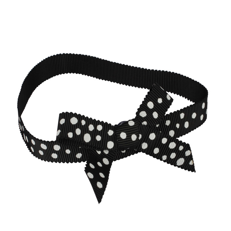 Printed Grosgrain Ribbon Bow, Pre-Made Bow for Gift Wrapping