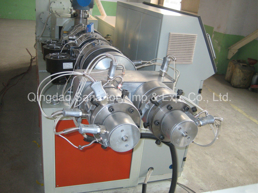 Conical Twin Screw Extruder Machine PVC Plastic Pipe Production Line