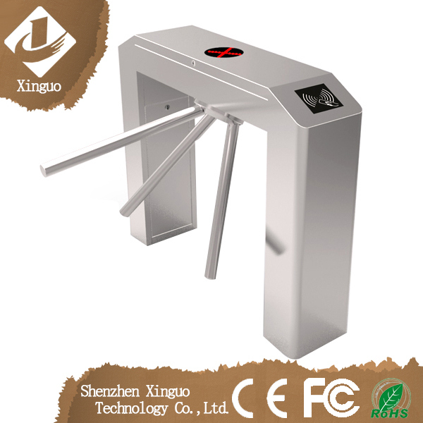304 Stainless Steel Automatic 3 Arm Drop Access Control Tripod Turnstile RFID Gate