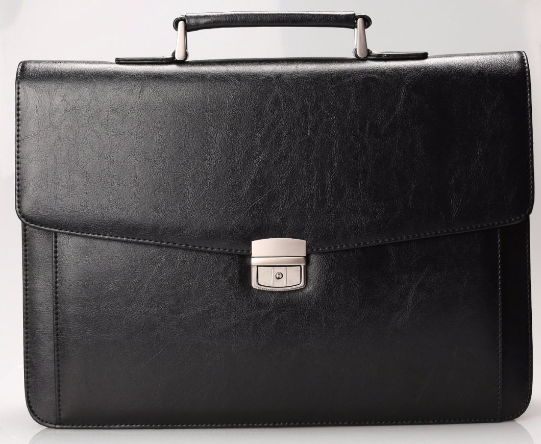Elegant Durable PU Leather Bags for Business Man Briefcase Portfolio
