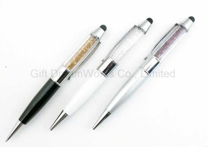 Crystal Pen and USB Flash Drive with Touch Style