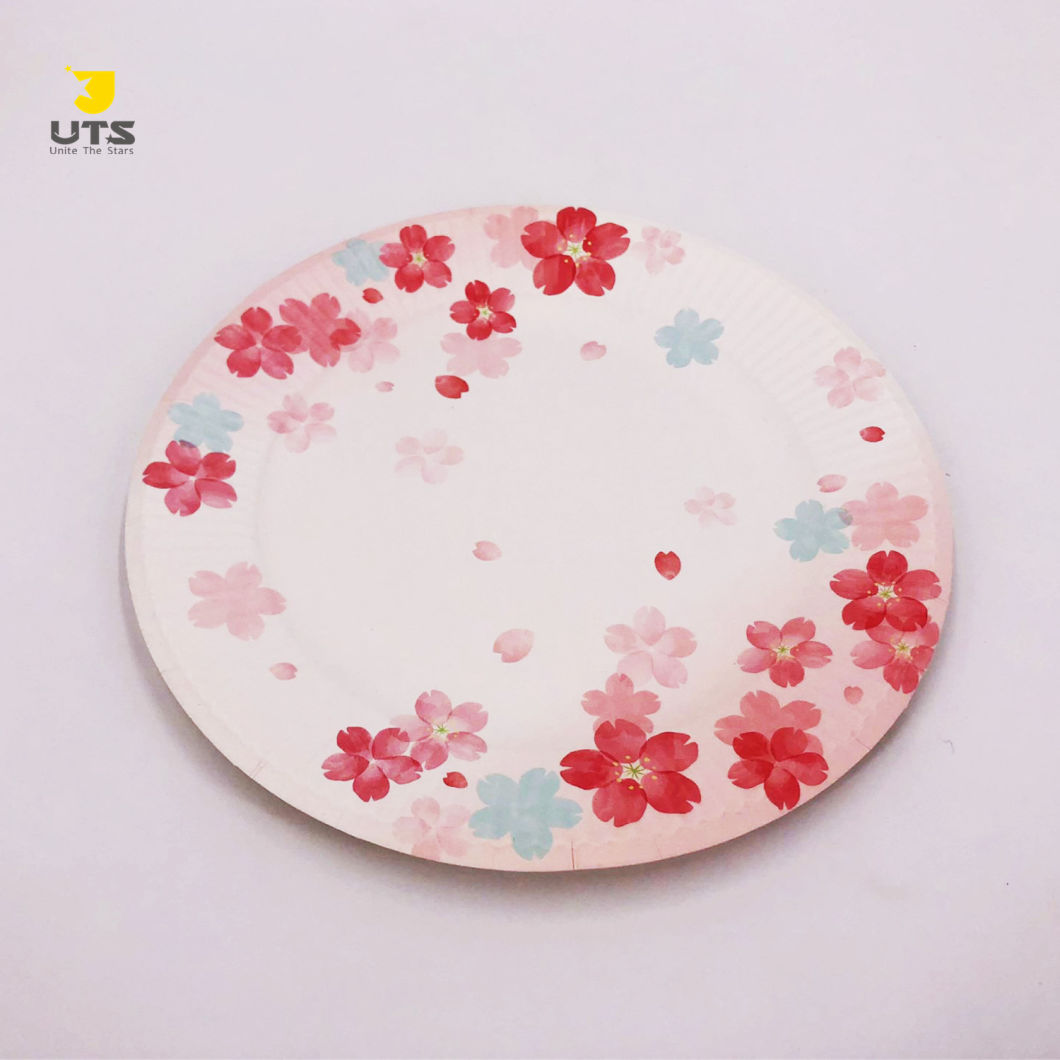 Custom Biodegradable Food Grade Paper Food Plates