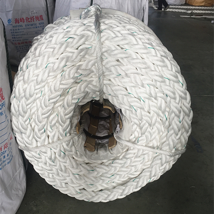 8 Strand Polypropylene /Nylon /Polyester/ Mixed Mooring Rope for Ship