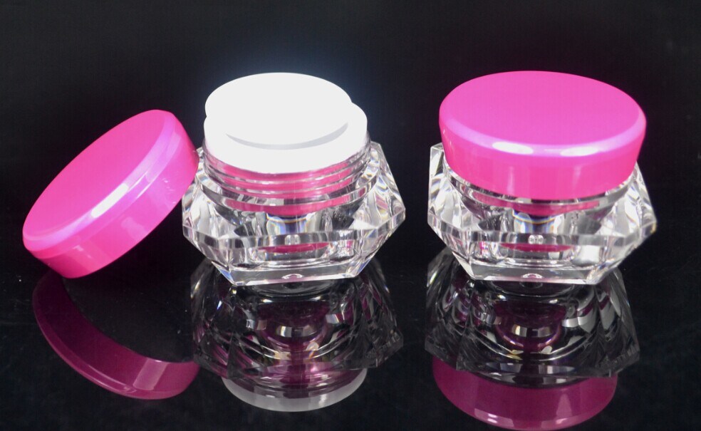 5g Diamond Acrylic Cosmetic Small Cream Jar