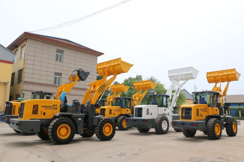 Heavy Duty 3.0ton Hydraulic Automatic Wheel Loaders with Quick Hitch and Various Attachments