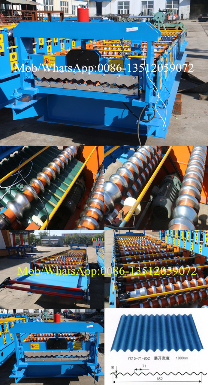 Automatic Roofing Corrugated Sheet Cold Roll Forming Machine