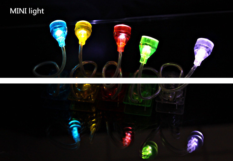 Mini Colorful Button Cells Table Lamp with Clip&Mini Folding LED Desk Lamp