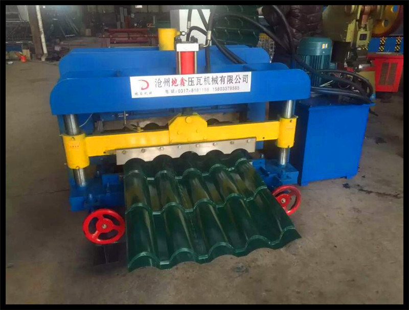 Step Roof Tile Glazed Tile Roll Forming Machinery