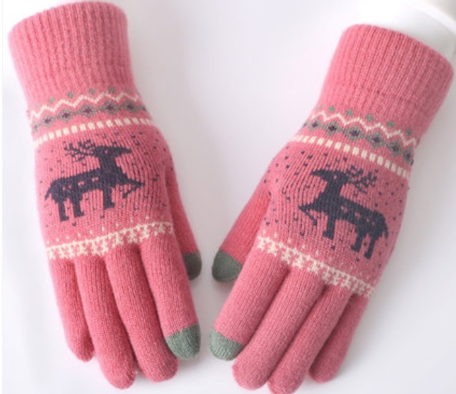Jacquard Knitted Gloves