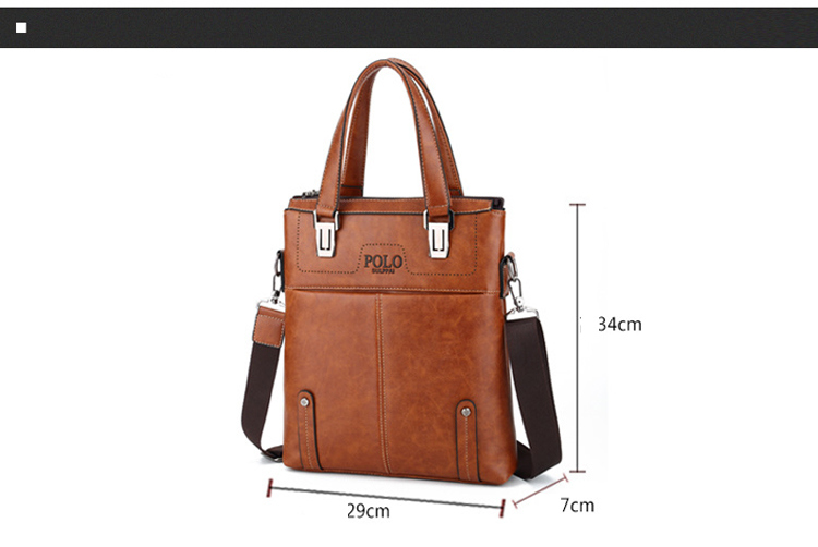 Factory Leather Sling Shoulder Satchel Messenger Bag Men School Bags