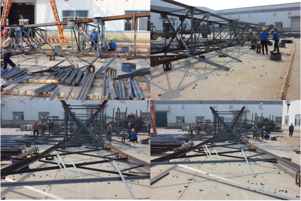 4-Legged Galvanized Power Transmission Angle Steel Tower