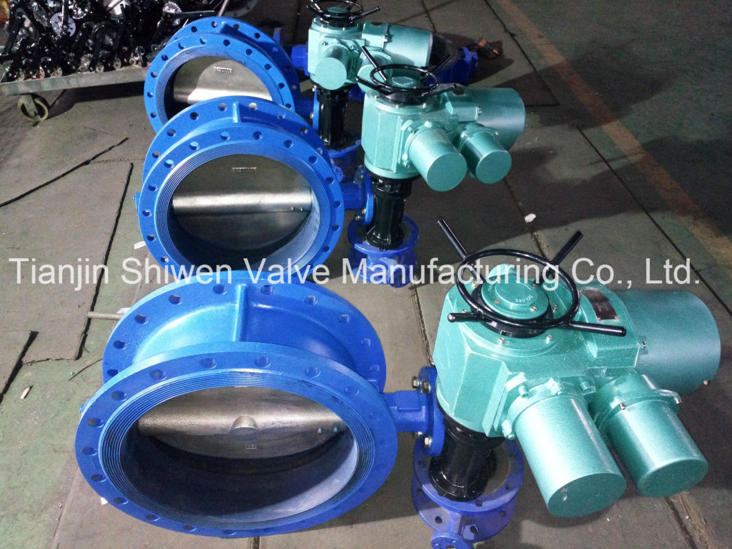 API/ANSI/DIN/JIS Cast Iron/Ductile Iron Double Flange Butterfly Valve