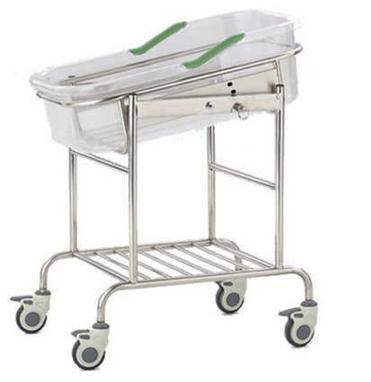 Hb-36 Hot Selling, Cart Type Mobile Comfortable Infant Bed with High Quality, Hospital Furniture