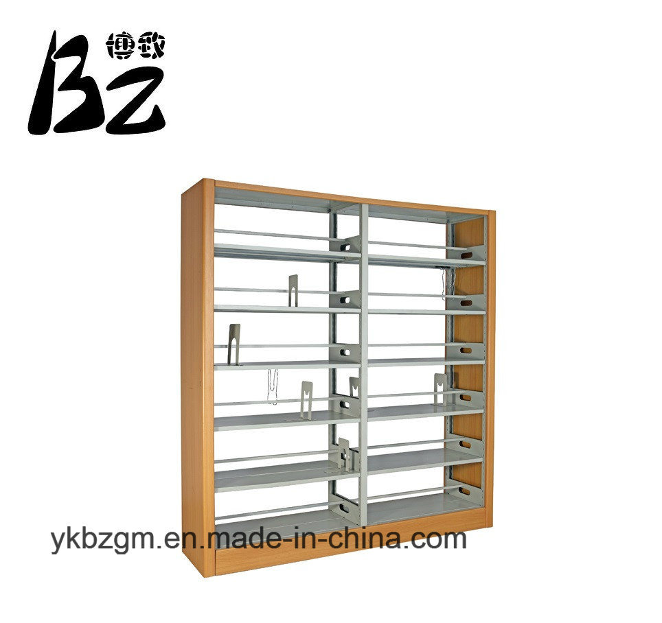 Fixed Bookshelf Wood and Metal School Furniture (BZ-0160)