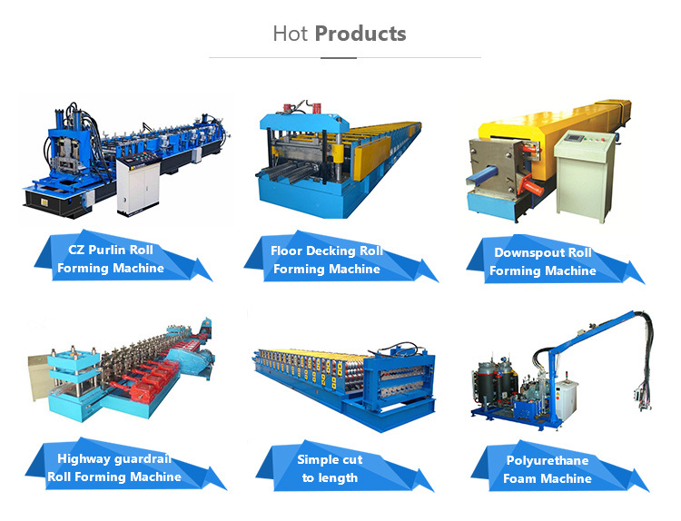 Rectangle Color Steel Spout Pipe Roll Forming Machine