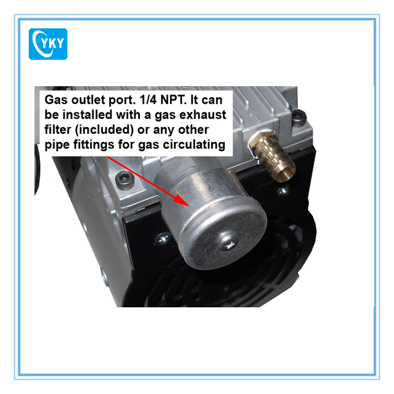 Compact Low Noise Oil-Free Vacuum Pump