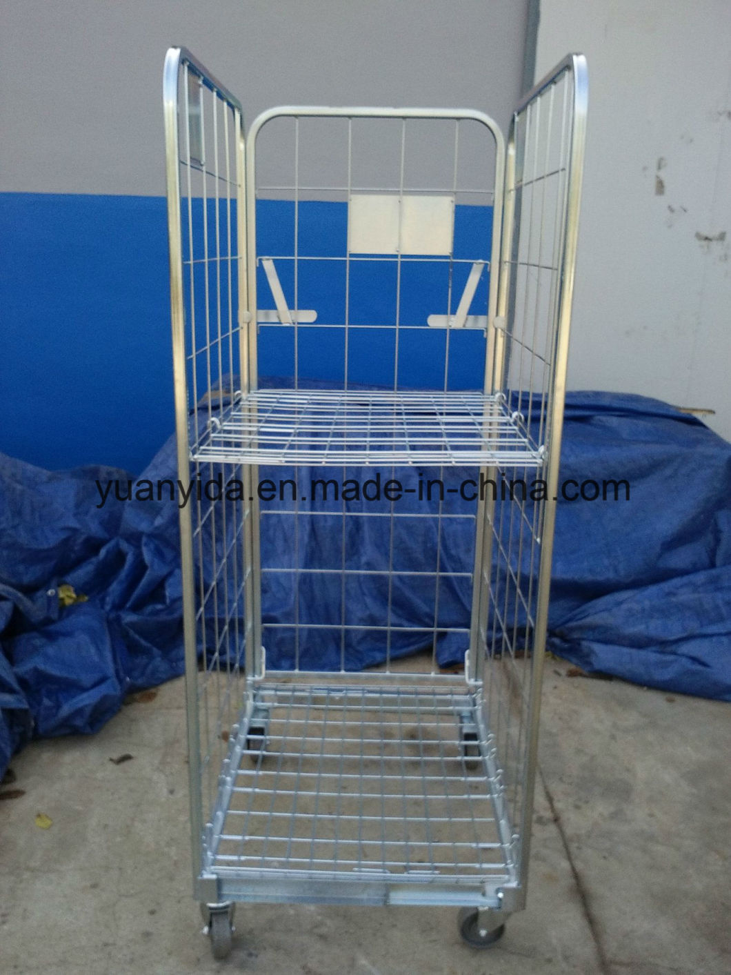 2017 Europe Foldable Mesh Roll Pallet Roll Container