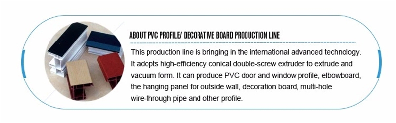 Twin Screw Extruder PVC Profile Co-Extrusion Prodcution Machine
