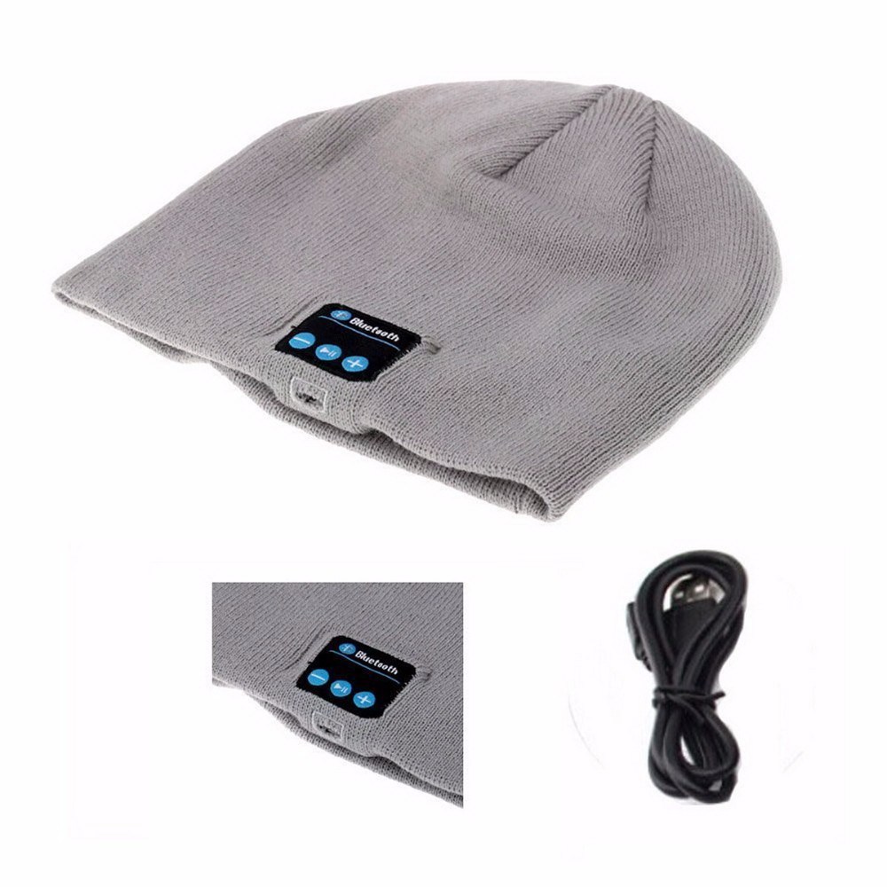 Wholesale Wool Knitted Beanie with Bluetooth Custom Logo