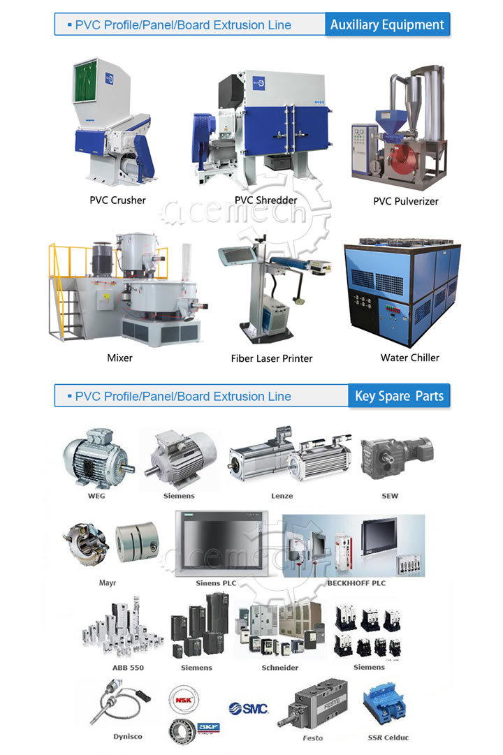 PVC Plastic Window Door Profile Wall Panel Ceiling Board Extruder Production Extrusion Making Machine