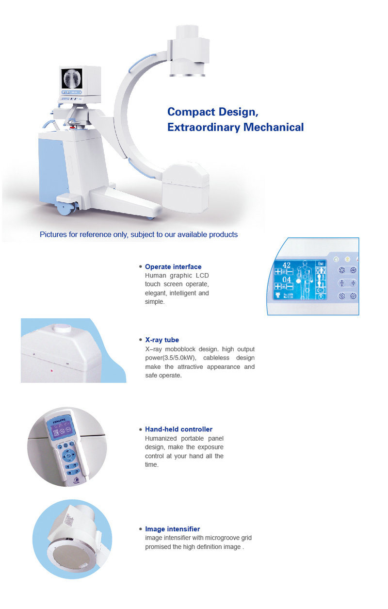 Light Weight Trolley C Arm Surgical Machine Low Price