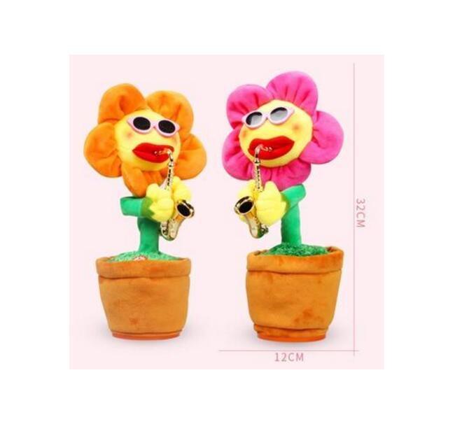 Sexy Kids Toy Singing and Dancing Bluetooth Sunflower Speaker Children Toys