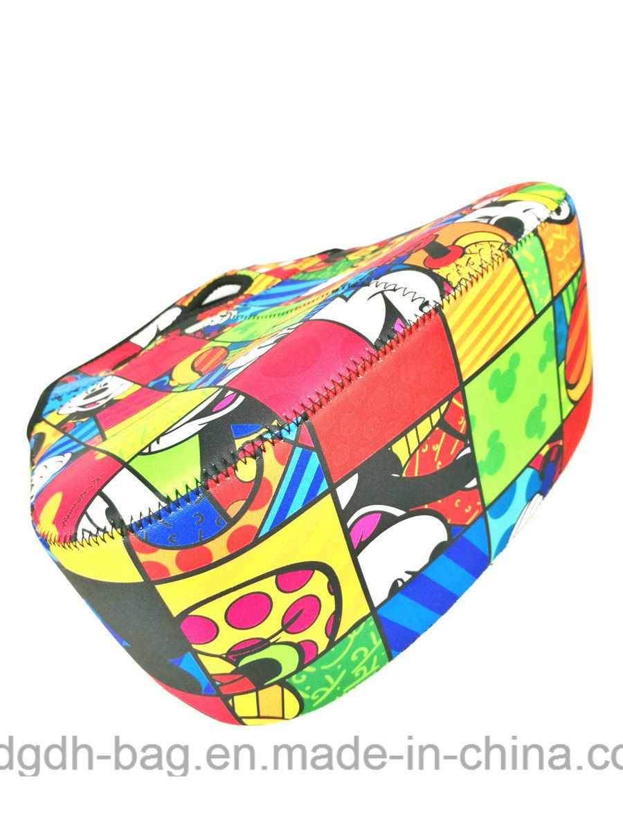 Beautiful Rainbow Neoprene Lunch Bag for Office Lady or Shool