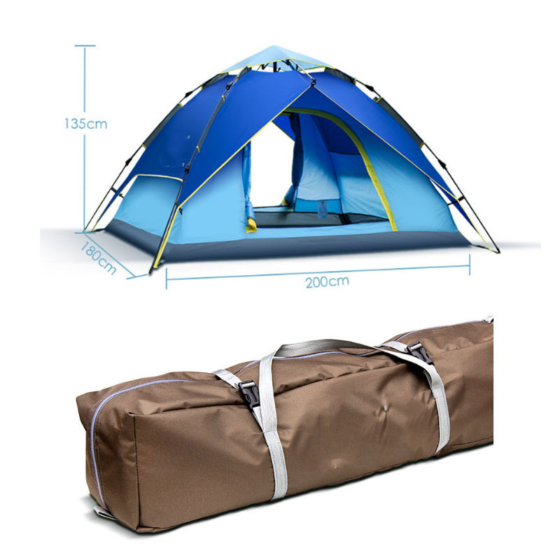 Sports Outdoor Family Tent Portable Camping Tents 3-4 Persons Pop up Tent