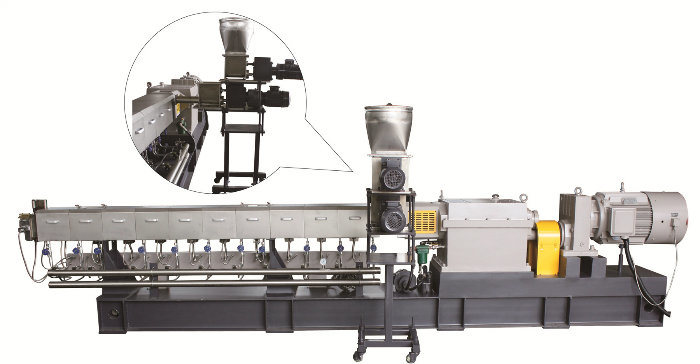 PP PE HDPE Granulating Plastic Twin Screw Extruder