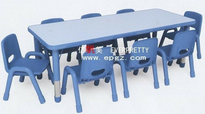 Children Furniture for Children Wooden Desk and Plastic Chair