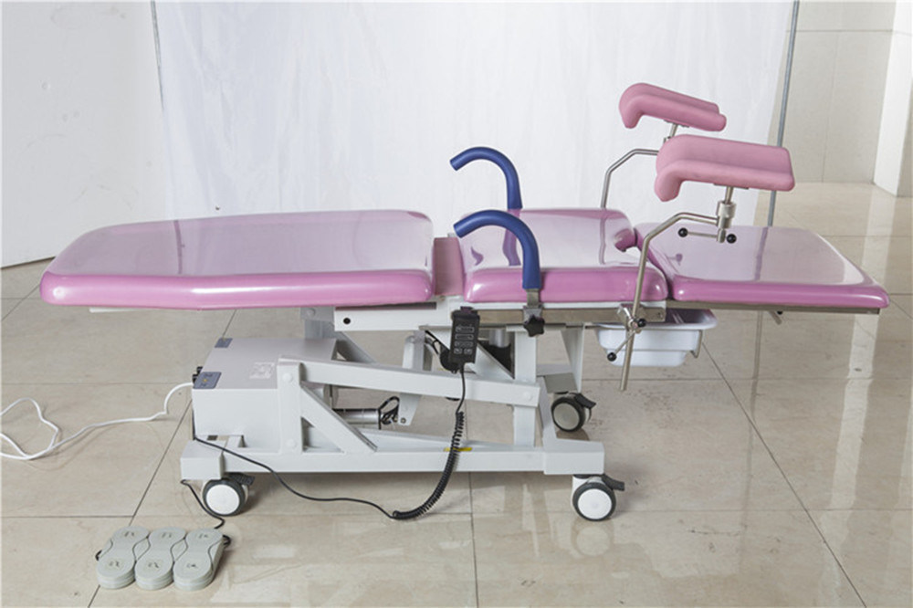 Electric Hospital Furniture Gynecology Obstetric Examination Delivery Bed