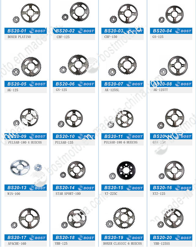 Motorcycle Parts Chain Sprockets for Suzuki Gsx150