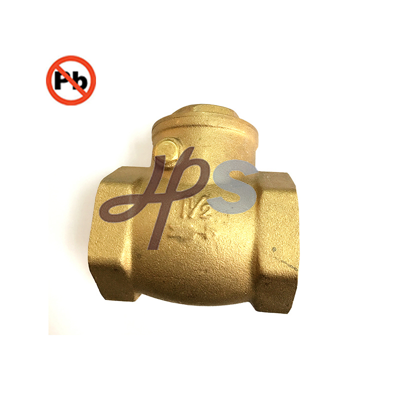 NSF-61 Standard Lead Free Brass Swing Check Valve for Drinking Water System