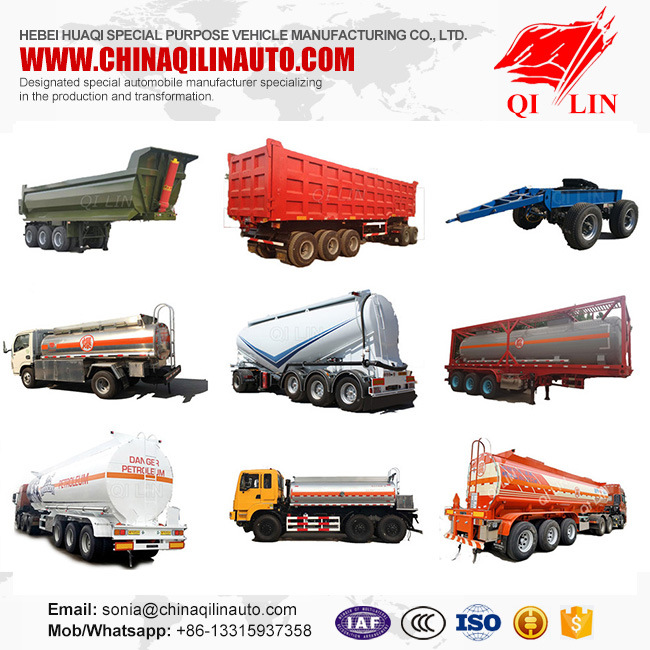 Aluminum Alloy Semi Trailer Tri-Axles for Fuel Storage and Transport