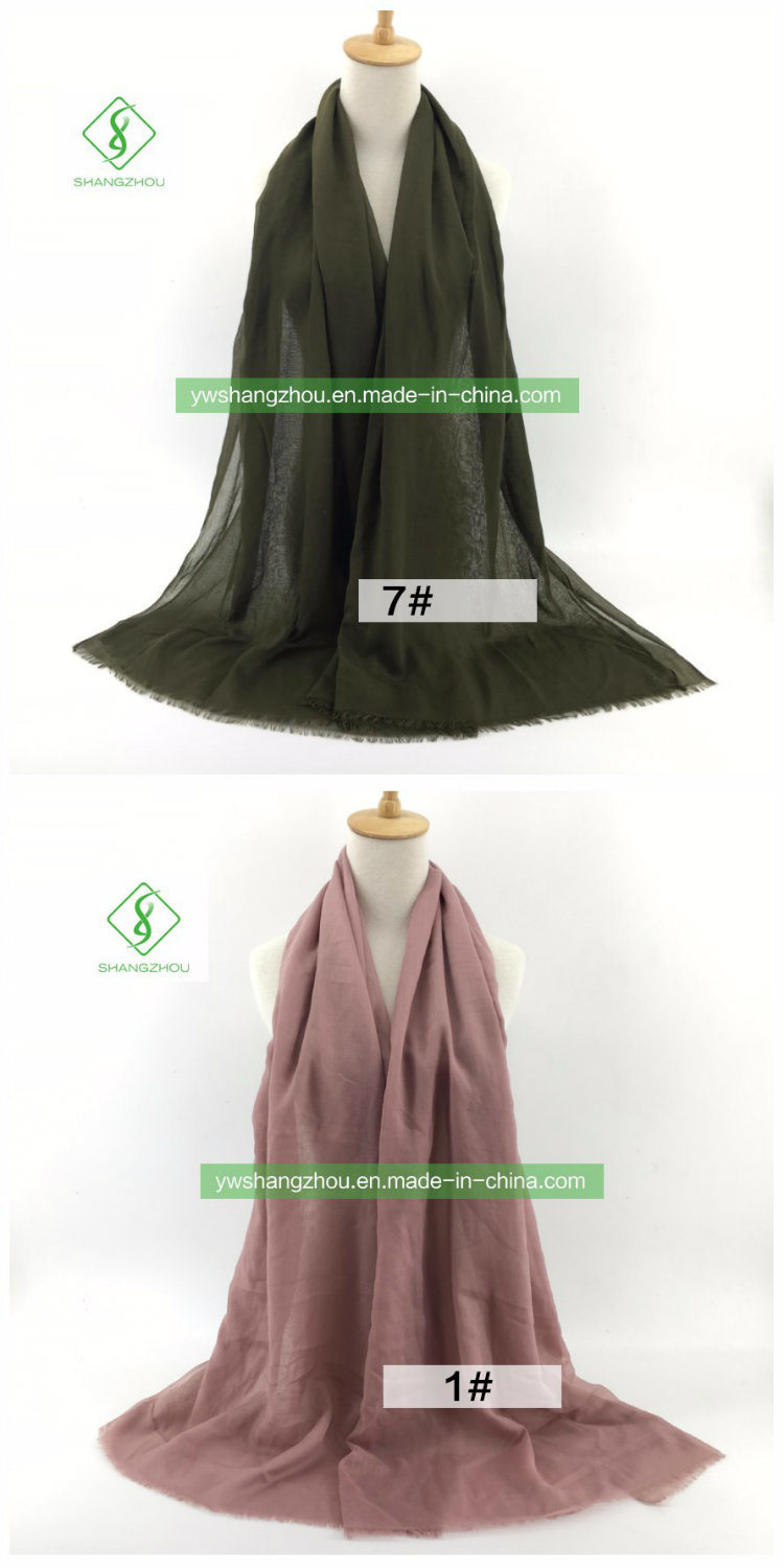 2018 Plain Modal Shawl Fashion Women Scarf Female Beach Towel