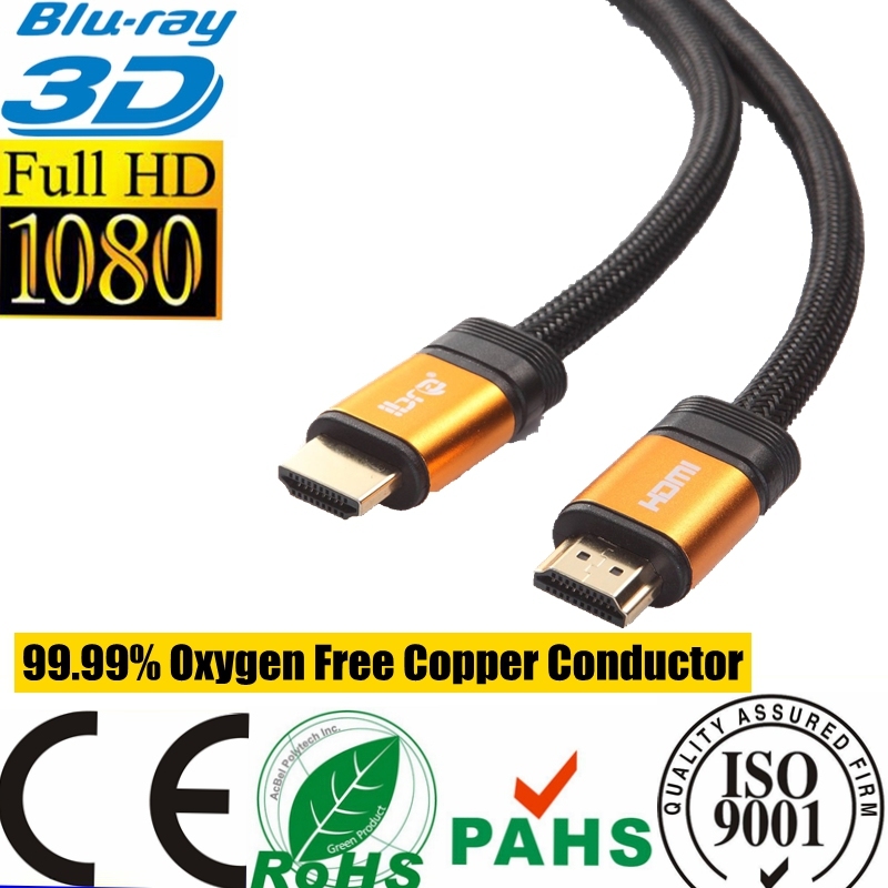 4096p*2160p LCD TV Orange Gold HDMI Cable for xBox PS4 (SY120)