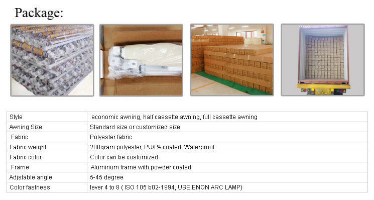 Economy Manual Outdoor Retractable Caravan Awnings