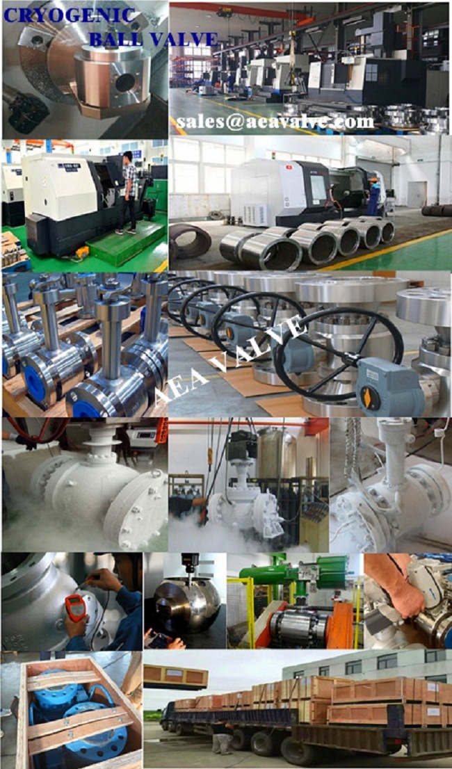 Duplex Stainless Steel Extension Long Stem Cryogenic Trunnion Ball Valve