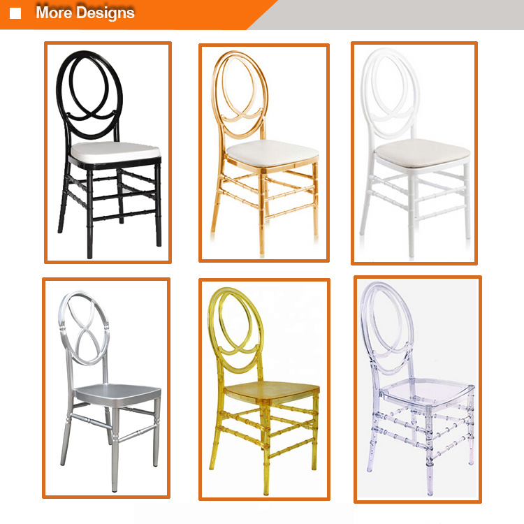 New Design White Wedding Chairs, Phoenix Plastic Chairs for Sale