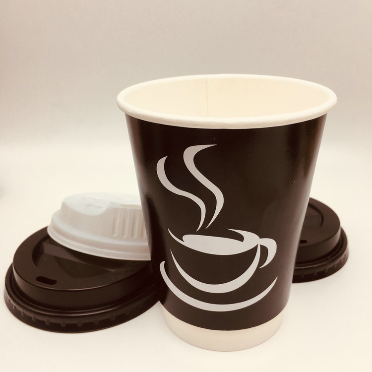 Custom Printing Double Wall White Paper Coffee Cup