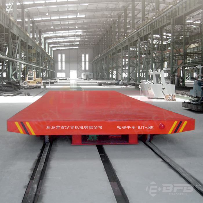 Manfacturer Direct Cable Drum Operated Railway Flat Trolley on Rails