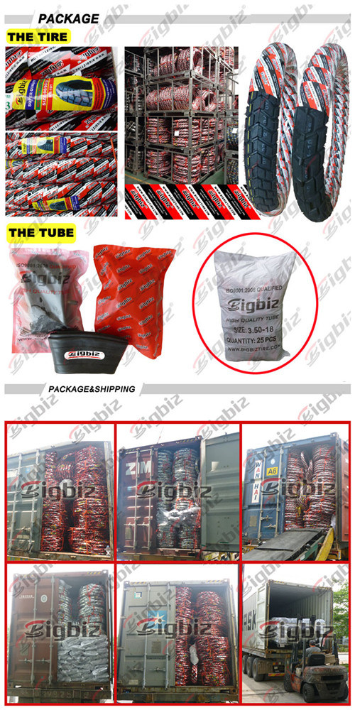 Rubber Tubeless Tricycle Motorcycle Tyre/Tire (100/90-18)