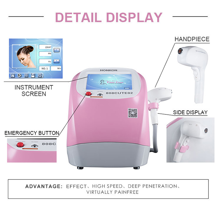 New Excellent Hair Removal Salon Machine China Diode Laser 808nm