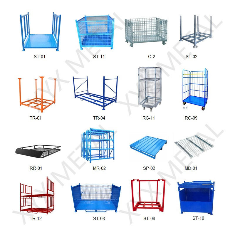 Exported Collapsible Pallet Stillage Wire Mesh Cage Made in China